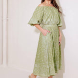 THE MORE THE MERRIER WOVEN FULL MIDI SKIRT