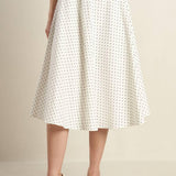 WALK WITH ME WOVEN MIDI SKIRT