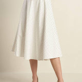 WALK WITH ME WOVEN MIDI SKIRT