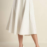 WALK WITH ME WOVEN MIDI SKIRT