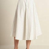 WALK WITH ME WOVEN MIDI SKIRT