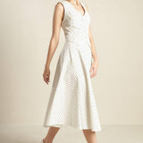 WALK WITH ME WOVEN MIDI SKIRT