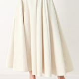 ROUGE ALLURE WOVEN FULL MIDI SKIRT