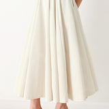 ROUGE ALLURE WOVEN FULL MIDI SKIRT