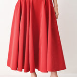 ROUGE ALLURE WOVEN FULL MIDI SKIRT