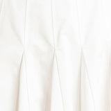 PALE FRAME WHITE WOVEN CIRCLE SKIRT