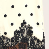 PARIS POLKA WOVEN MIDI PENCIL SKIRT