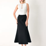 EVERYDAY PERFECTION WOVEN MIDI SKIRT
