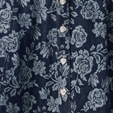 ROSETTE FLORAL WOVEN JACQUARD FULL SKIRT