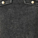 STONEWASHED DENIM MIDI PENCIL SKIRT
