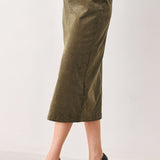 FERNWOOD BUCKLE-BELT MIDI SKIRT