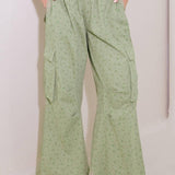 DRIFTING CURRENTS OLIVE WOVEN PANTS