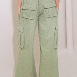 DRIFTING CURRENTS OLIVE WOVEN PANTS