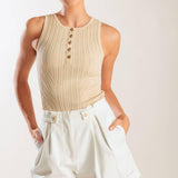 LOVE LETTERS WHITE WOVEN SHORT