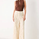 DELICATE BEAUTY WOVEN LACE PANTS