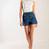 DRIVE-IN MOVIE DENIM SHORT