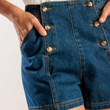 DRIVE-IN MOVIE DENIM SHORT