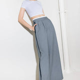 SMILE BRIGHT IN GREY WOVEN PANTS
