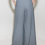 SMILE BRIGHT IN GREY WOVEN PANTS