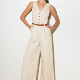 EVERYDAY ESSENTIAL WOVEN JUMPSUIT