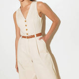 EVERYDAY ESSENTIAL WOVEN JUMPSUIT