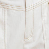 SIMPLY MINE CREAM WOVEN SHORT