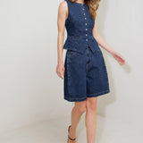 COFFEE PETAL DENIM SHORT