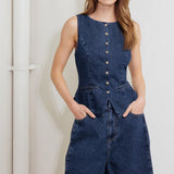 COFFEE PETAL DENIM SHORT