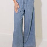 RIVERSIDE SIPS LIGHT INDIGO CHAMBRAY PANTS