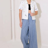 RIVERSIDE SIPS LIGHT INDIGO CHAMBRAY PANTS