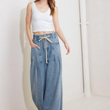 CALM & COLLECTED BLUE DENIM PANTS