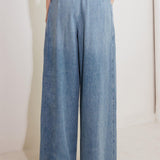 CALM & COLLECTED BLUE DENIM PANTS