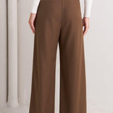 MONDAY FLOW BROWN WOVEN PANTS