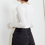 TAILORED FLOW BLACK WOVEN SKORT