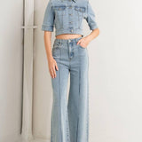 MODERN NEUTRAL DENIM PANTS