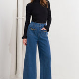 TIMELESS BLUE DENIM PANTS