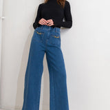 TIMELESS BLUE DENIM PANTS