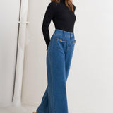 TIMELESS BLUE DENIM PANTS