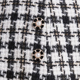 MONA CHECK TWEED SKORT