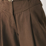 BROWN SUGAR STATEMENT WOVEN PANTS