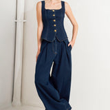 QUIET LUXE DENIM PANTS