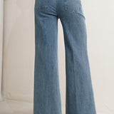 NO SECOND THOUGHT WASHED DENIM PANTS