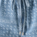 VINTAGE BANDANA DENIM SHORTS