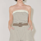 WEEKEND STRIPE KNIT ROMPER