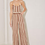 GOLDEN STRIPE ERA WOVEN JUMPSUIT
