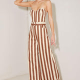 GOLDEN STRIPE ERA WOVEN JUMPSUIT