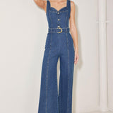 WESTSIDE GLAM DENIM JUMPSUIT