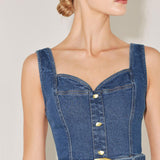 WESTSIDE GLAM DENIM JUMPSUIT