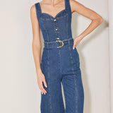 WESTSIDE GLAM DENIM JUMPSUIT