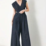 SOFT LINE ROMANCE WOVEN JUMPSUIT